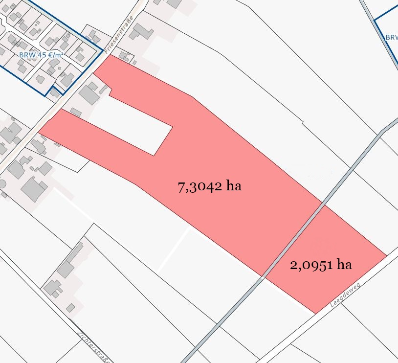 9,4 ha zusammenhängende Flächen in Uplengen-Klein Remels